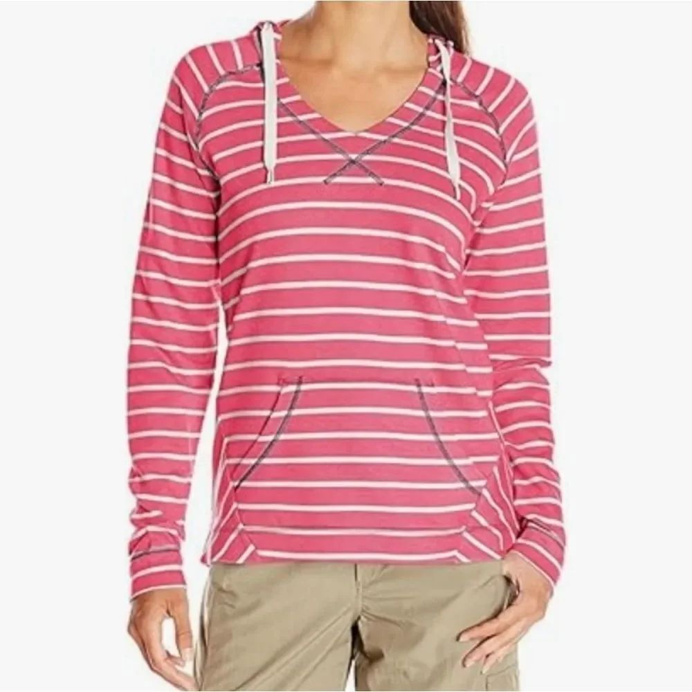 Columbia Women's Tropic Haven Red Stripe Hoodie